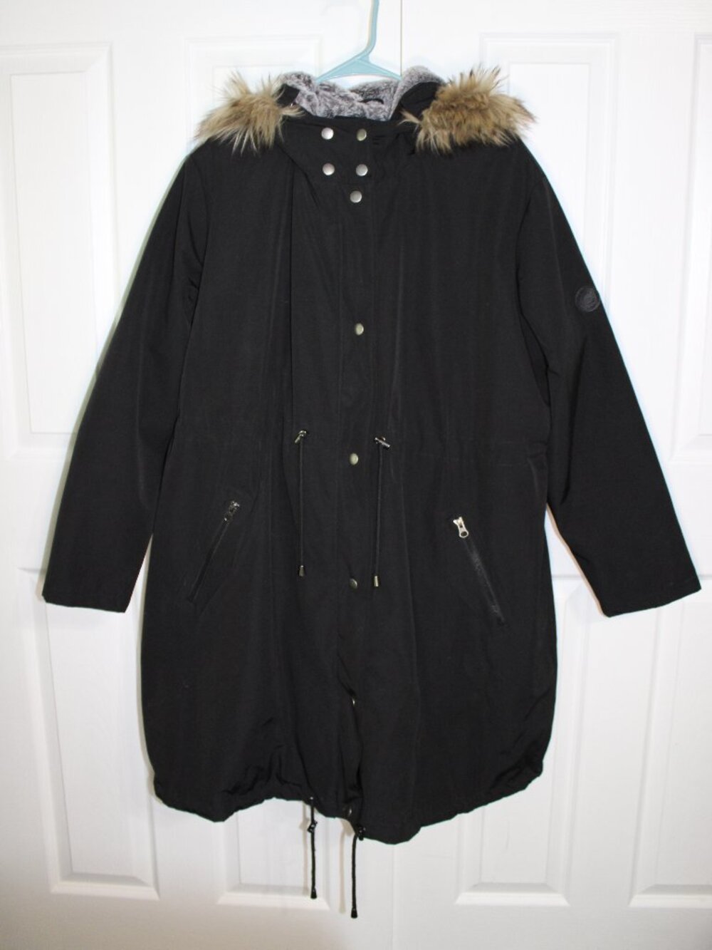 Maternity Seraphine Black Premium 3 in 1 Maternity/Baby Wearing/Carrying Parka